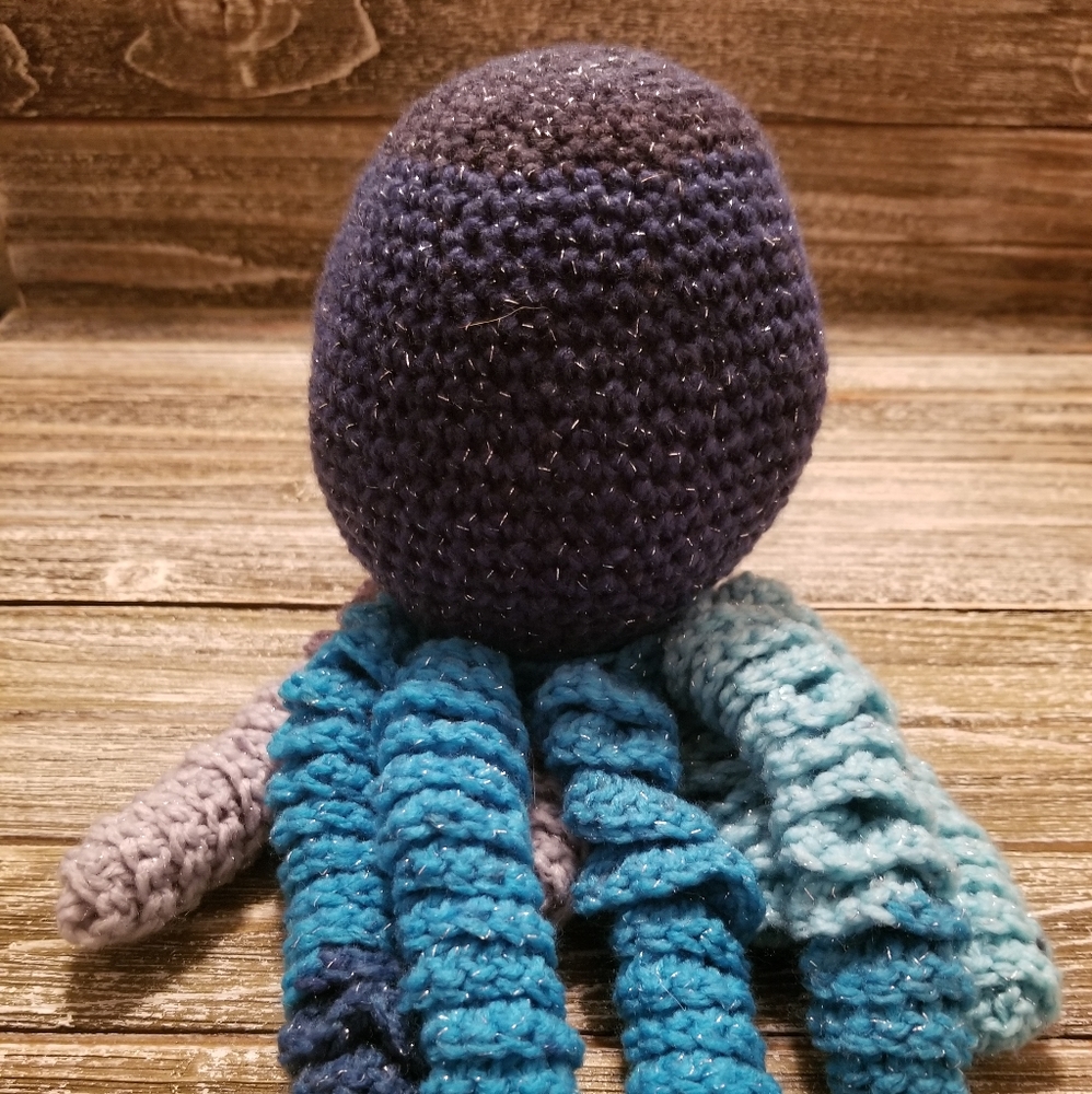 NWT Handmade Crochet Preemie Octopus Toy
